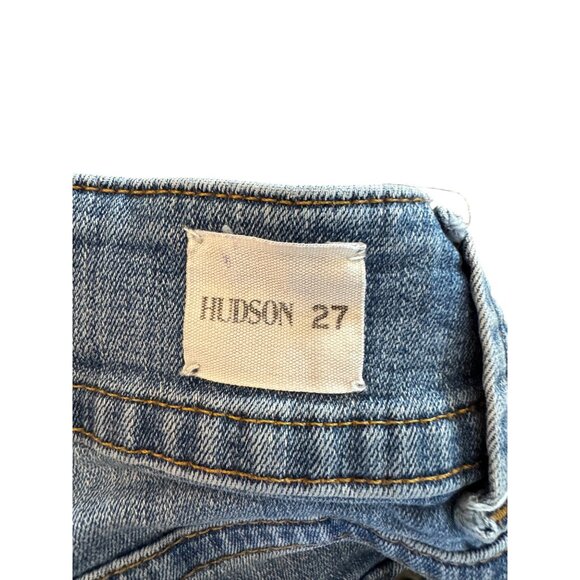 Hudson Denim Cuffed Womens Shorts Size 27 Medium Wash - Picture 4 of 5